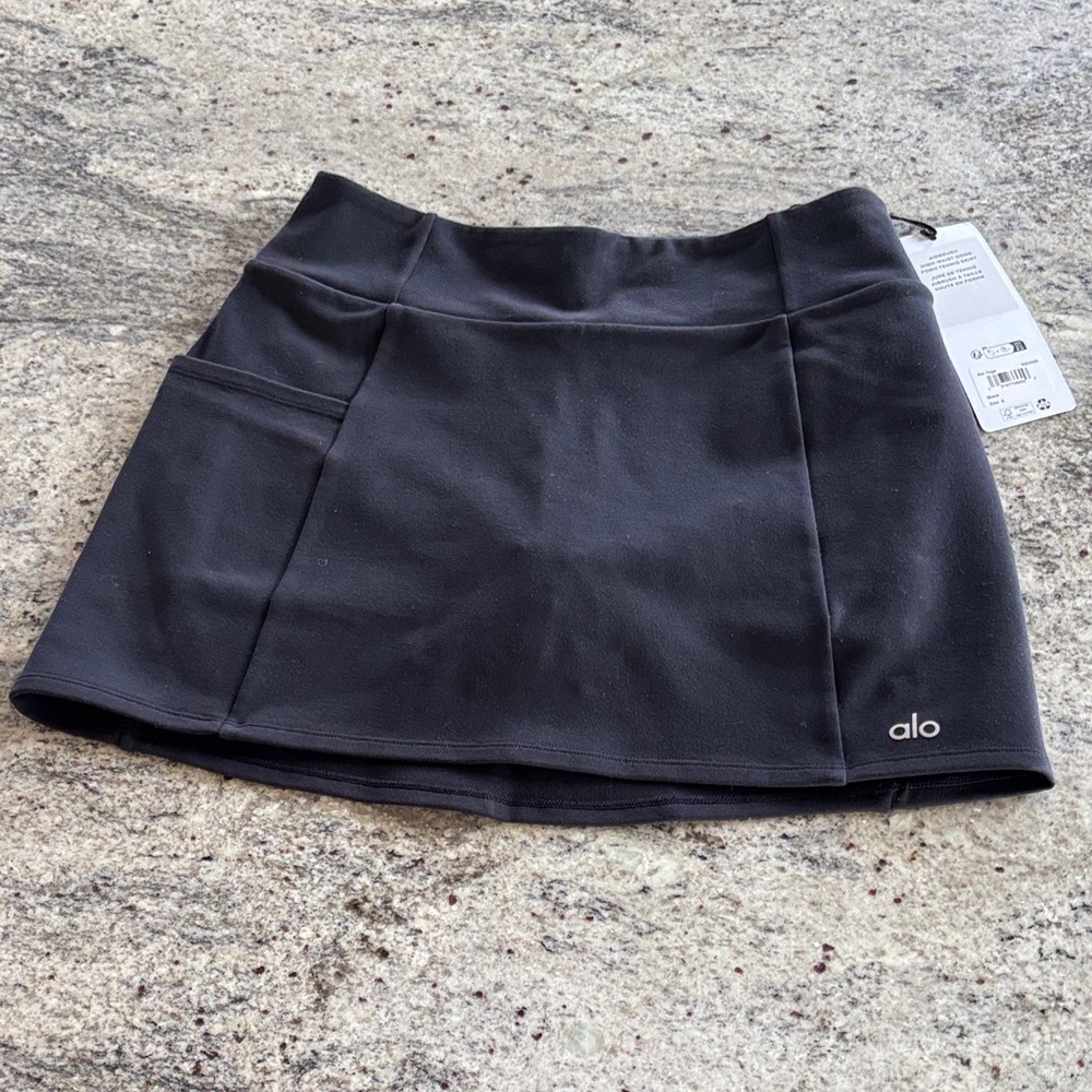NWT Alo Yoga Airbrush High-Waist Good Form Tennis Skirt